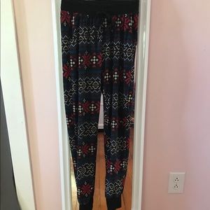 Multi-Color Christmas Themed Joggers